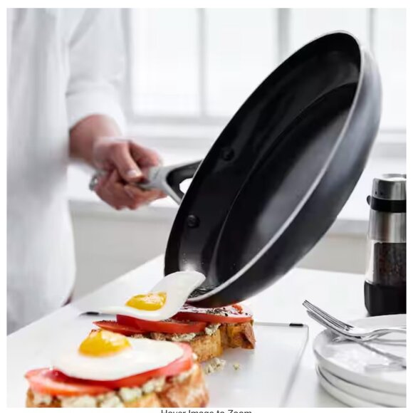 Oxo Black Skillet with Silver Handle 9.5 in/24 cm Frying Pan - Picture 12 of 12